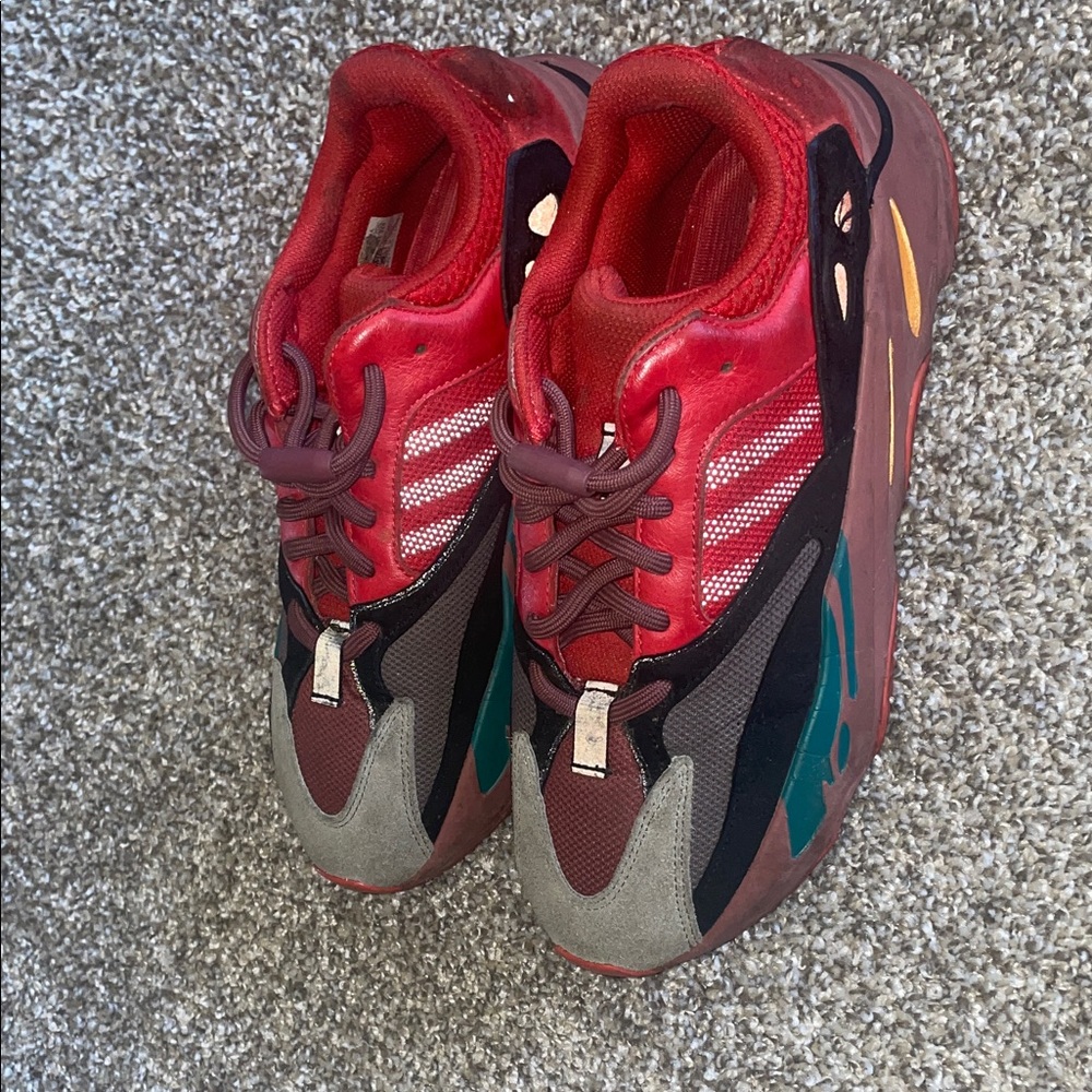 Adidas Kids Red and Black Sneakers